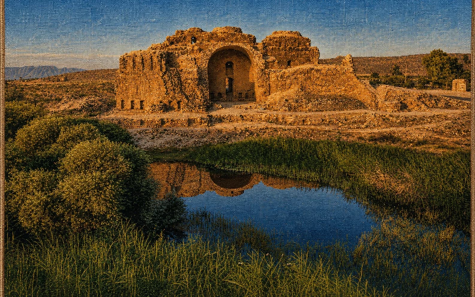 خروجی تابلوفرش؛ کاخ  اردشیر بابکان